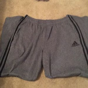 Grey Adidas sweatpants long